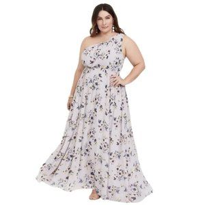 Torrid Floral One-Shoulder Maxi Dress